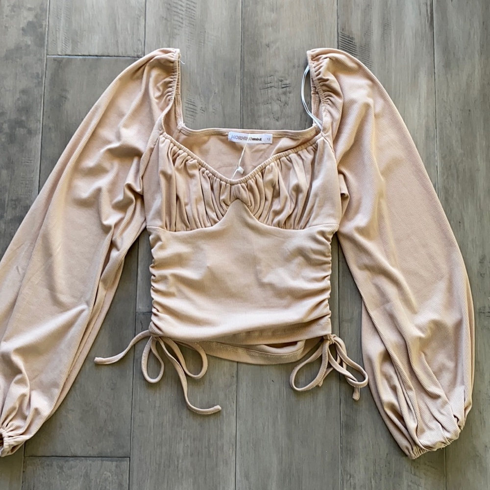 Verge Girl Sweetheart Drawstring Top